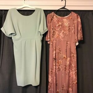 Bundle of 2 ASOS maternity dresses sz 8 worn once